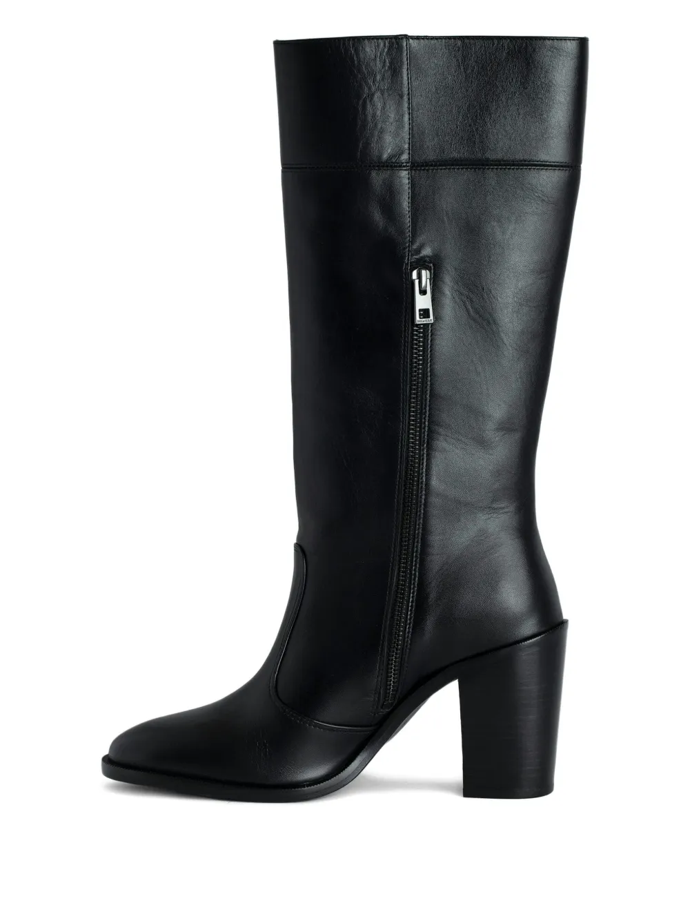 Zadig & Voltaire Leather Ankle Boots In Black