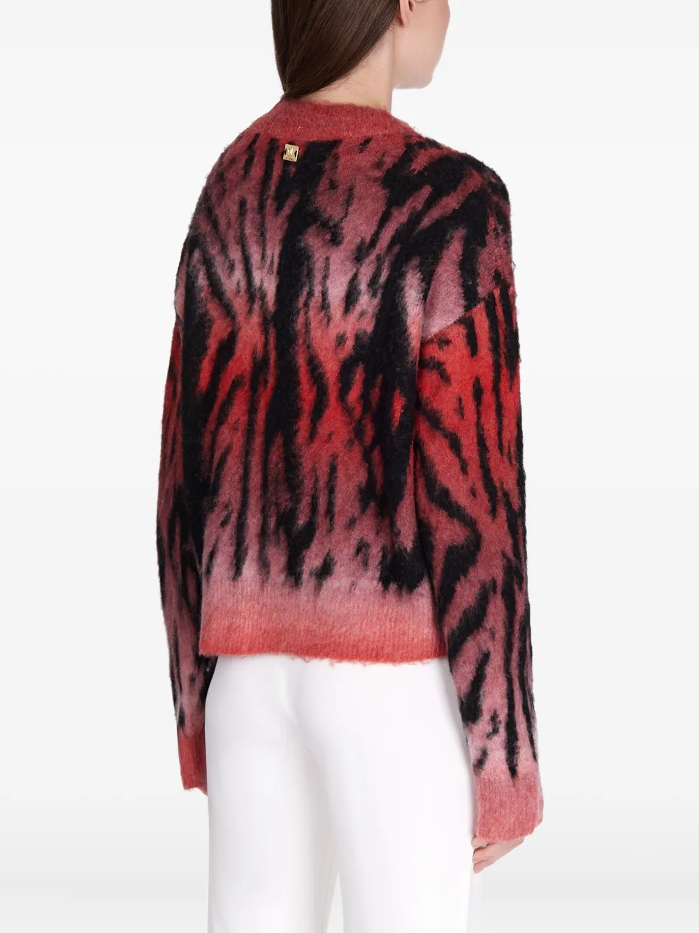 Just Cavalli Trui met tijgerprint Rood