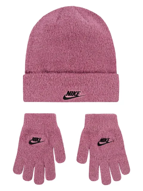 Nike Kids logo-embroidered beanie set