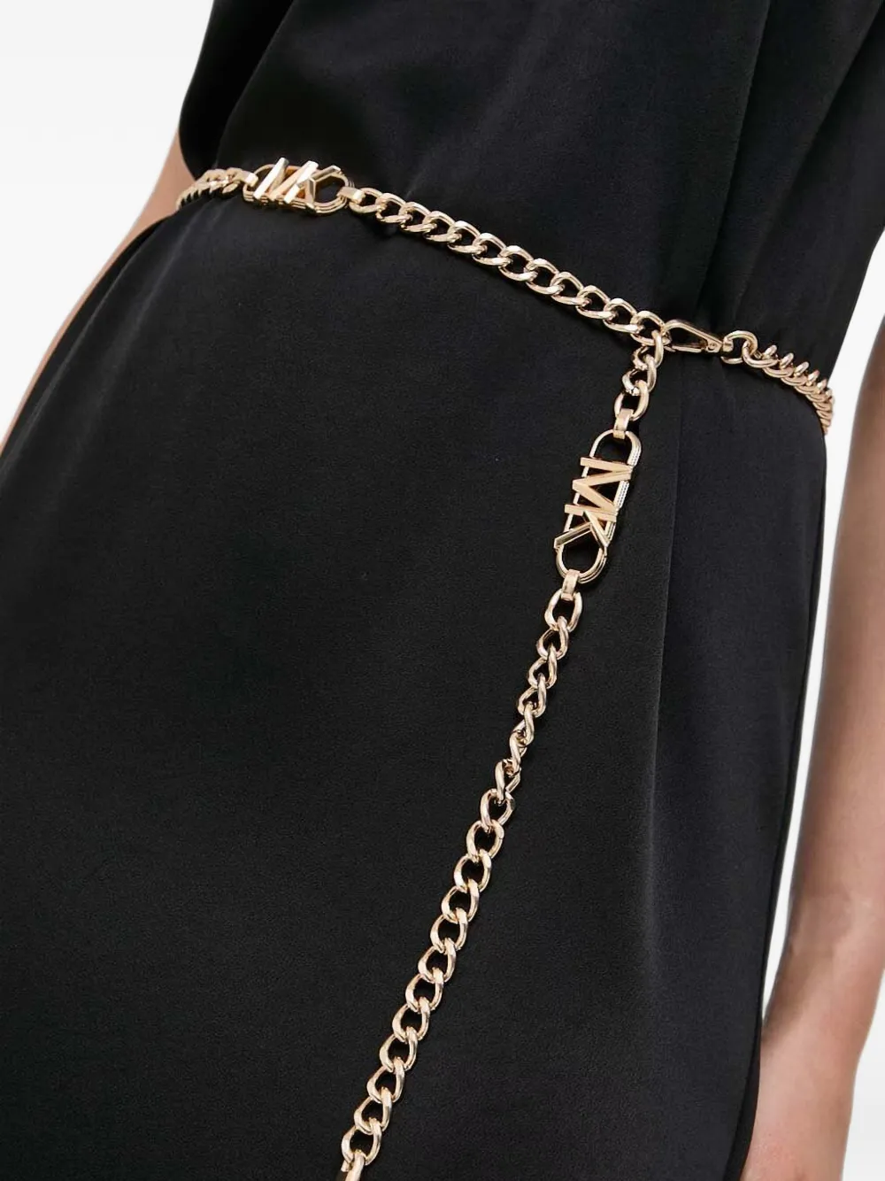 Michael Kors Empire logo chain belt Goud