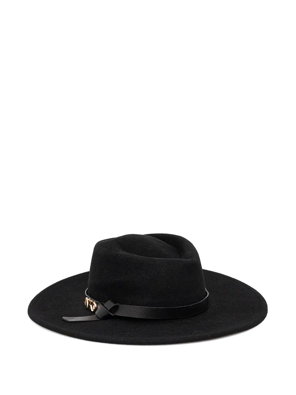 Michael Michael Kors Wollen fedora hoed met studs - Zwart