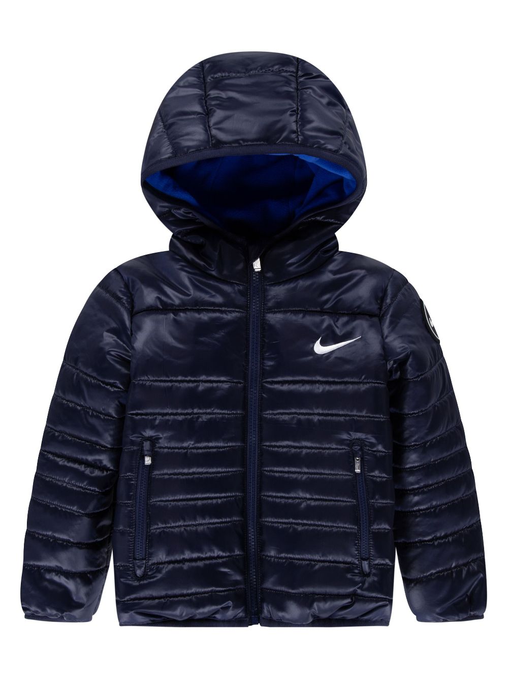 Nike Kids Swoosh-print jacket - Blue