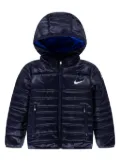 Nike Kids Swoosh-print jacket - Blue