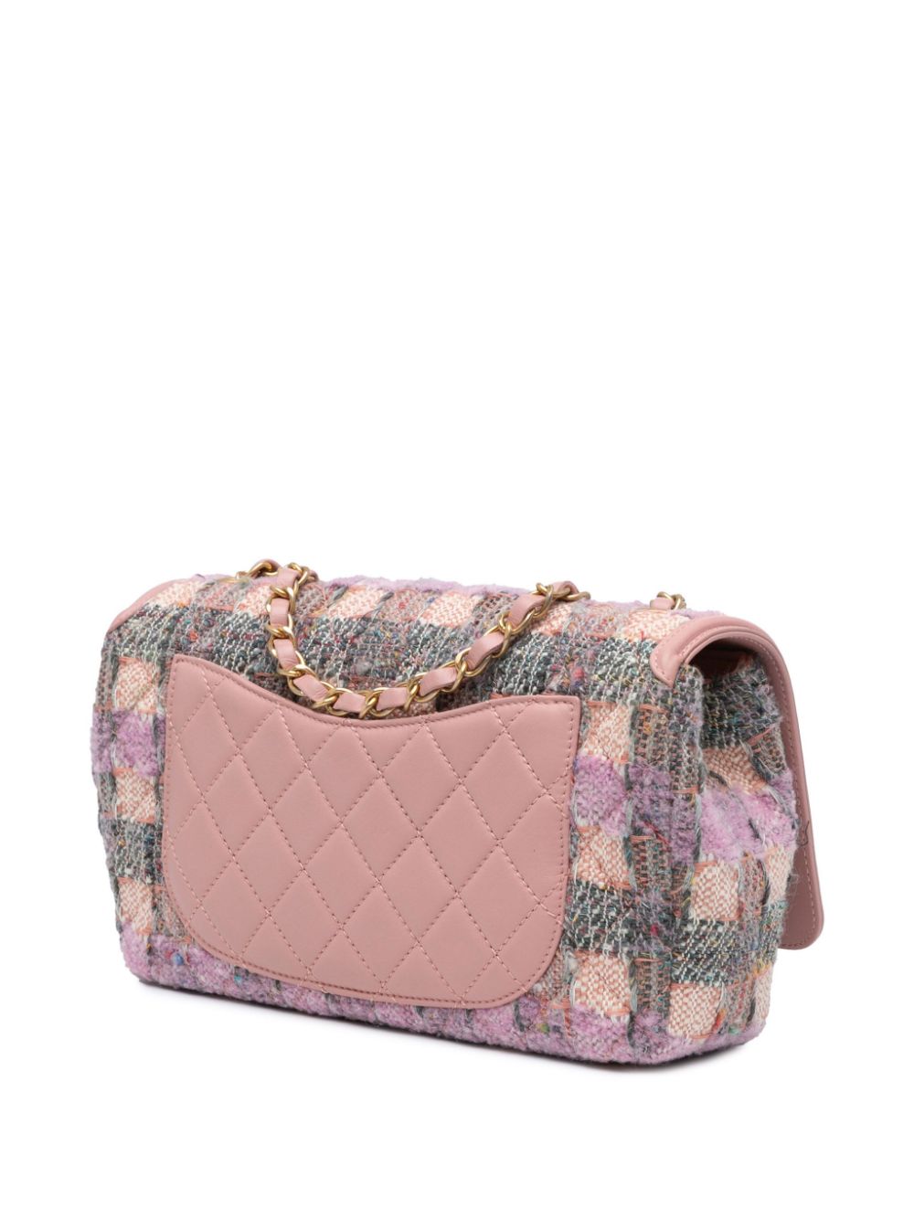 CHANEL Pre-Owned 2019 Medium Tweed CC Filigree Flap shoulder bag - Roze