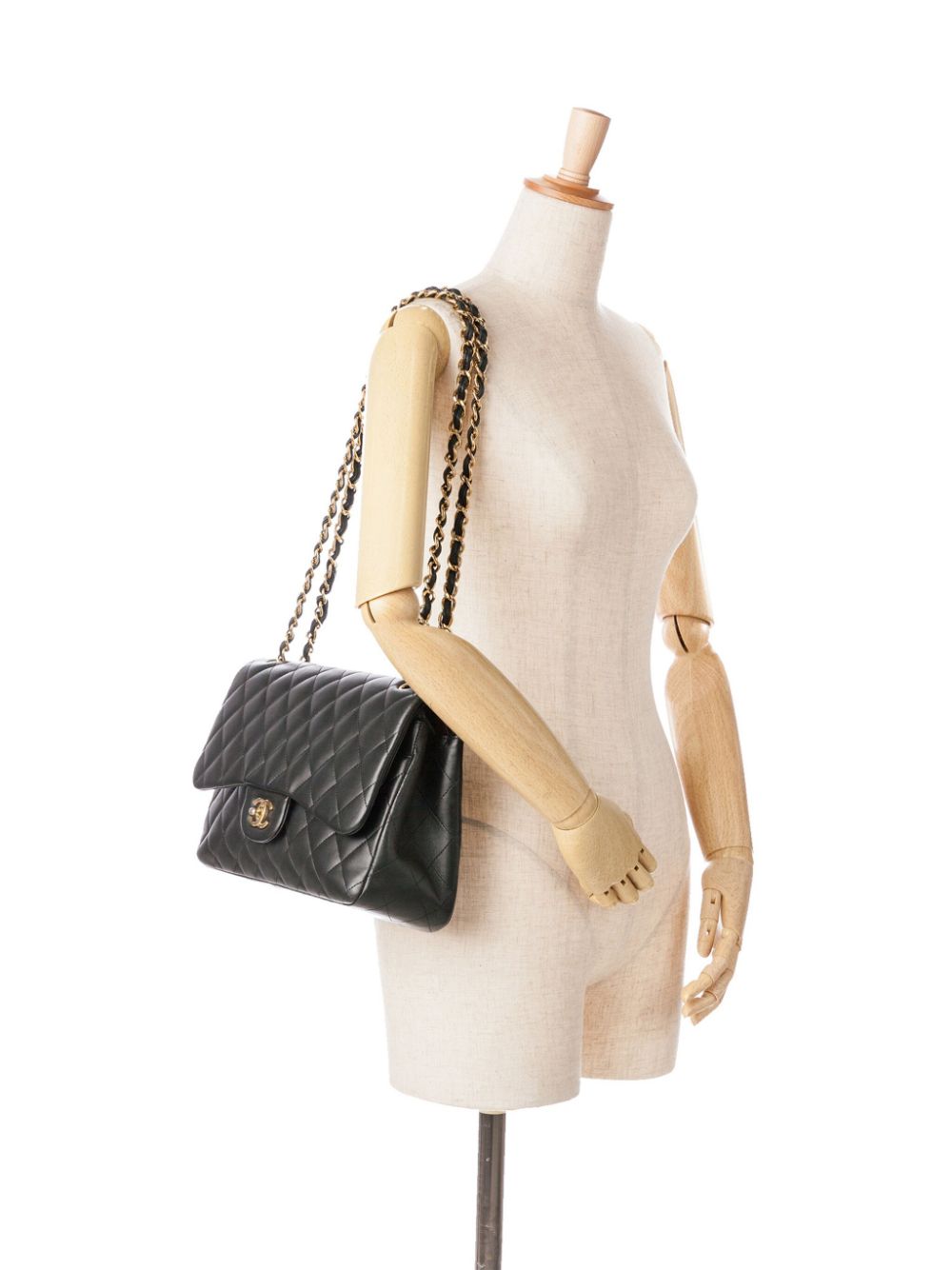 CHANEL 2011 Jumbo Classic Lambskin Double Flap shoulder bag Women