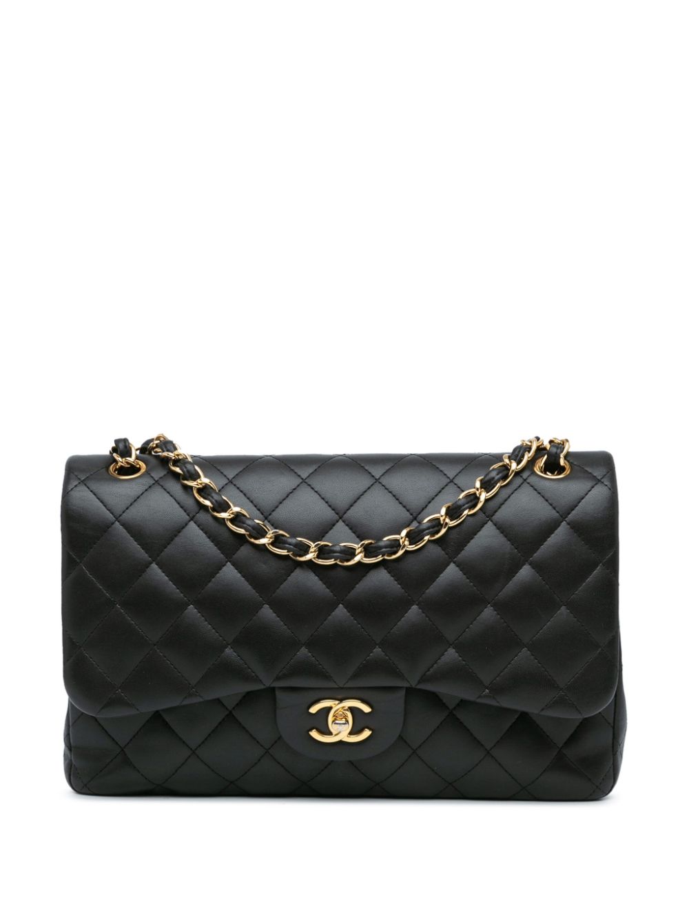 Cheap HOT SALE CHANEL 2011 Jumbo Classic Lambskin Double Flap shoulder bag Women