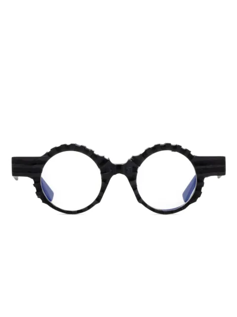 Kuboraum K32 textured round glasses
