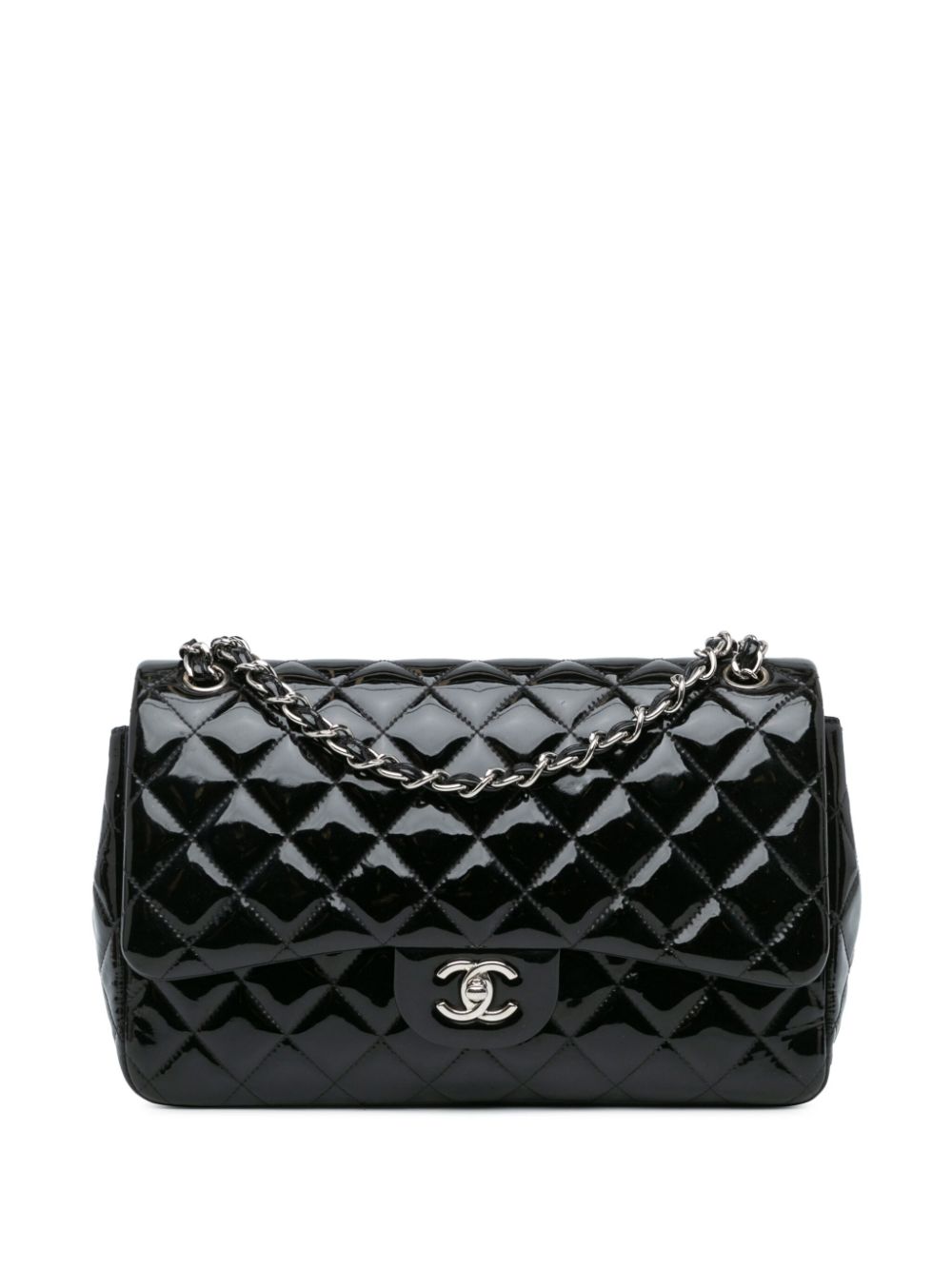 CHANEL 2013-2014 Jumbo Classic Patent Double Flap shoulder bag Women