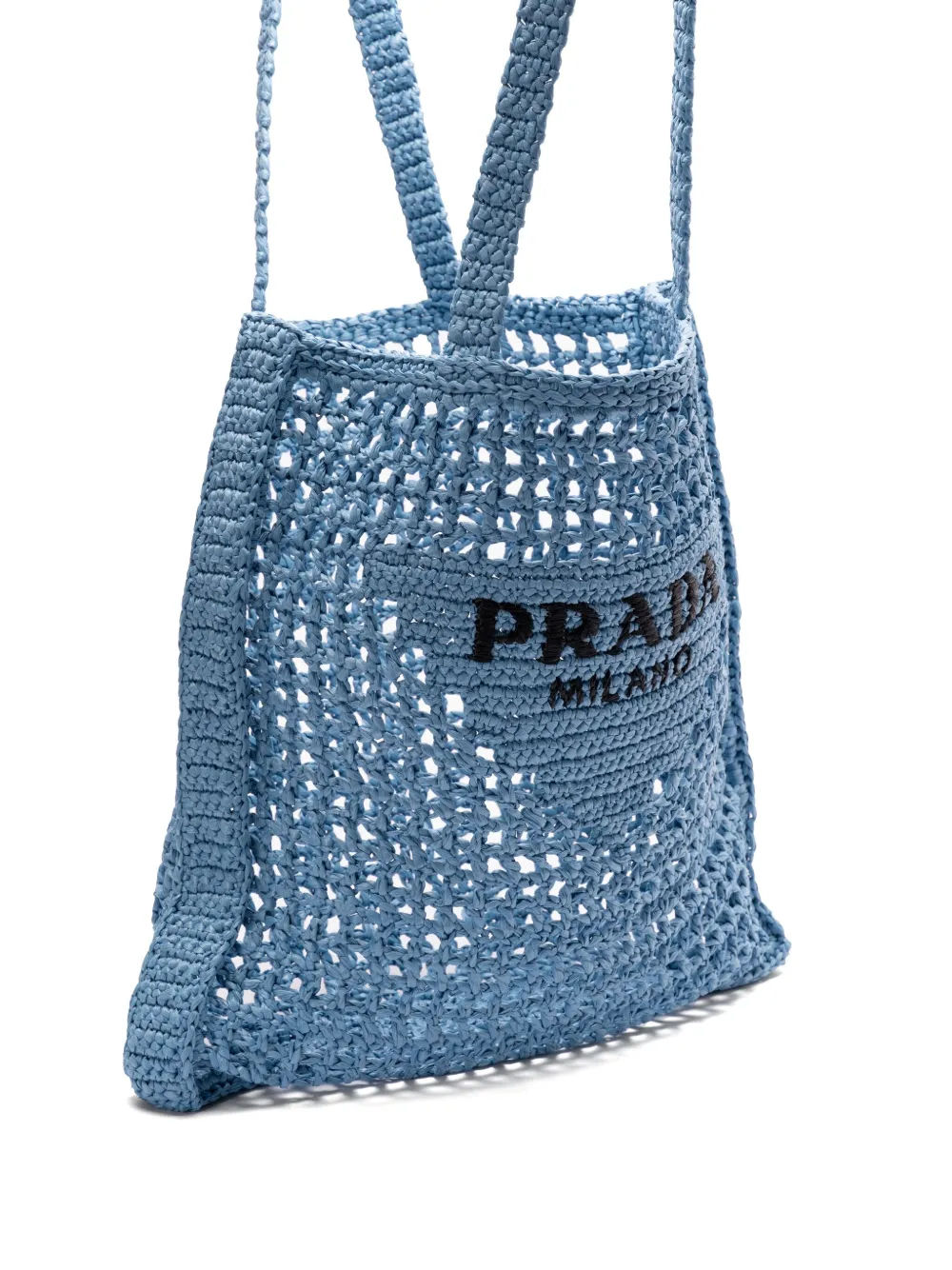Prada Gehaakte shopper Blauw