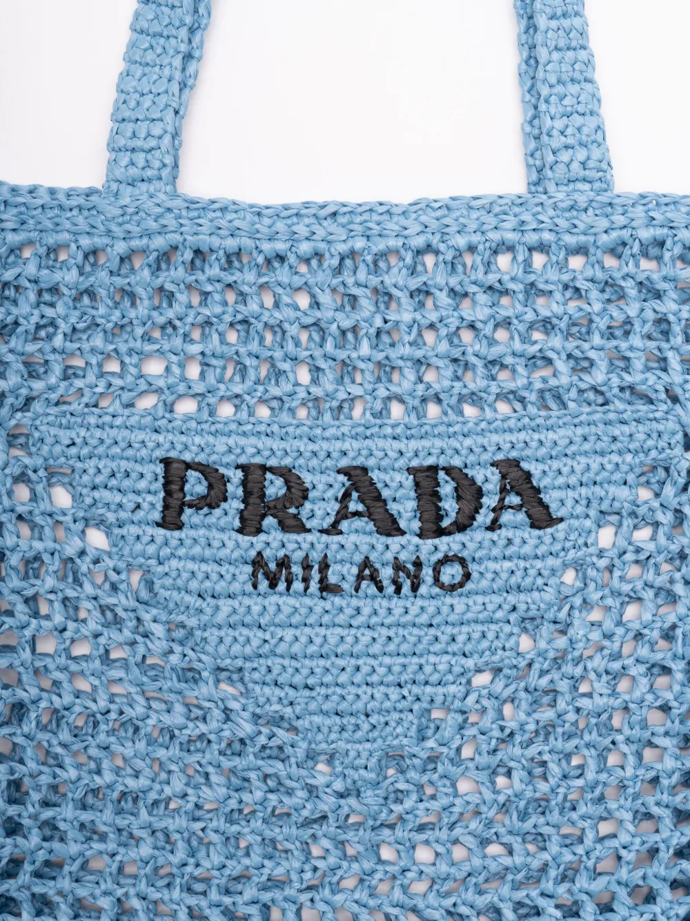 Prada Gehaakte shopper Blauw