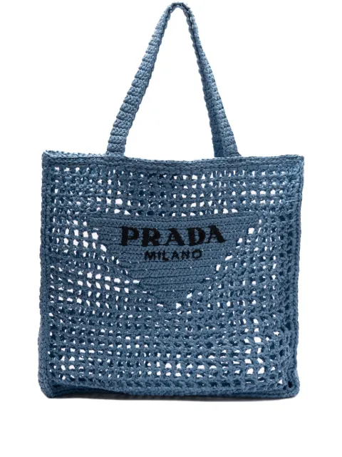 Prada crochet tote bag