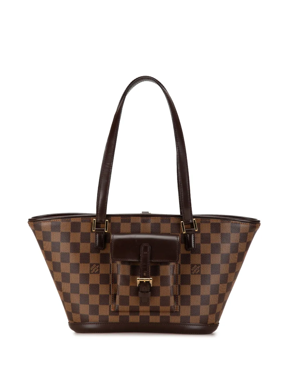 Cheap Louis Vuitton Pre-Owned 2003 Damier Ebene Manosque PM shoulder bag WOMEN