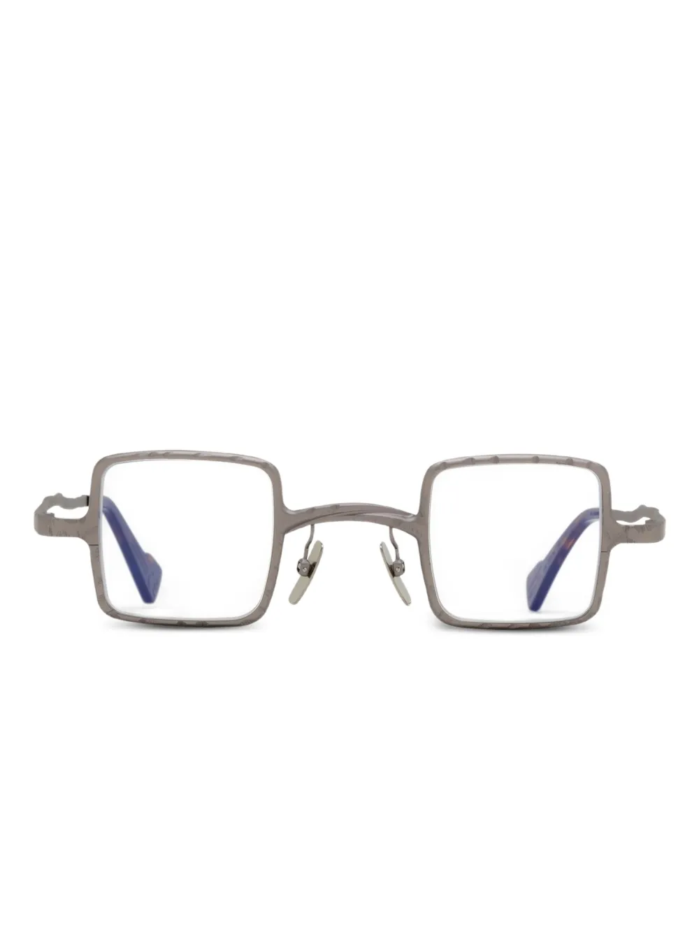 Kuboraum square-frame glasses | Silver | Image 1