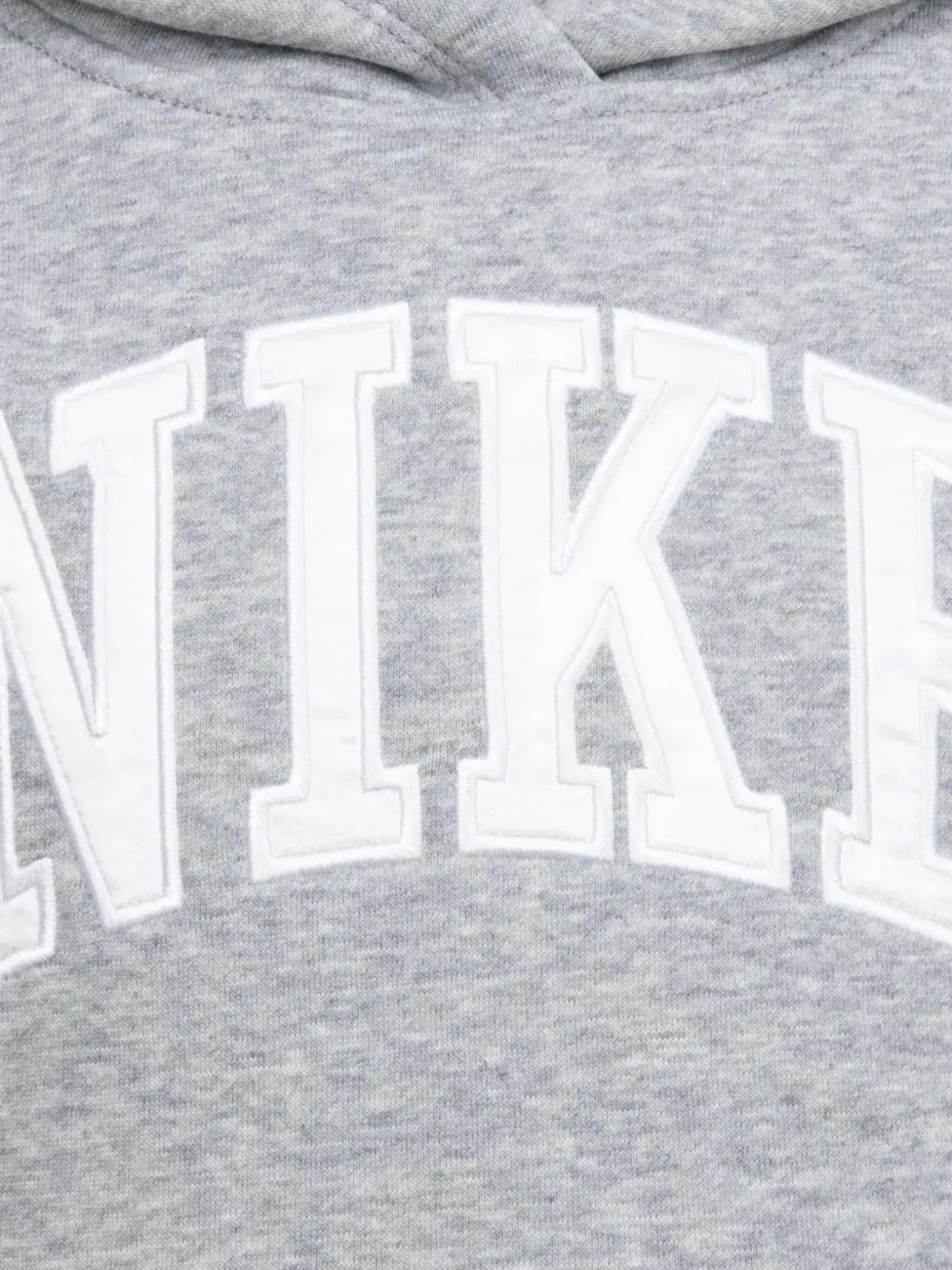 Nike Kids Hoodie met geborduurd logo Grijs