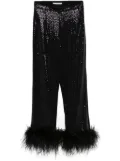 NISSA sequinned trousers - Black