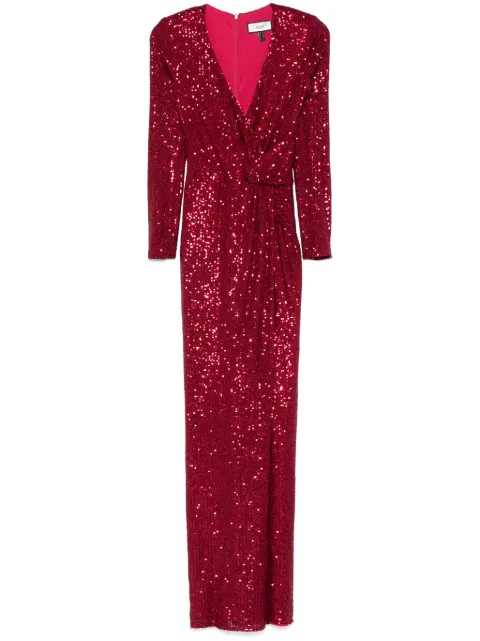 NISSA robe longue brodée de sequins