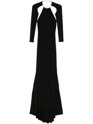 NISSA open-back Gown | Black | FARFETCH