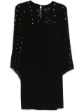 NISSA crystal-embellished mini dress - Black