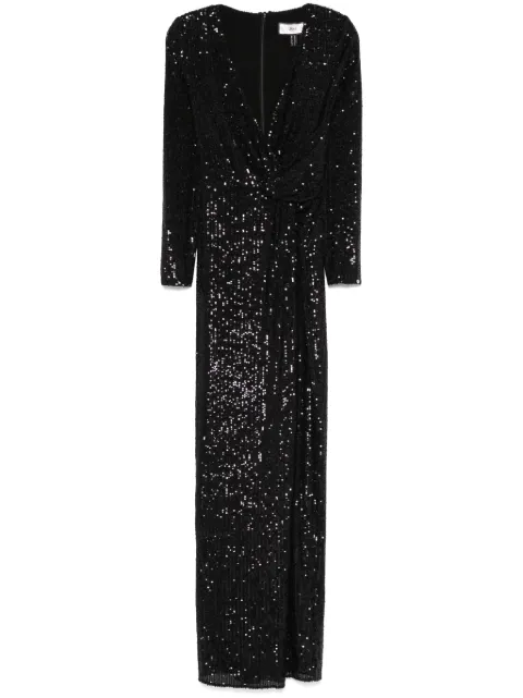 NISSA sequinned maxi dress