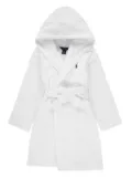 POLO RALPH LAUREN KIDS cotton bath robe - White