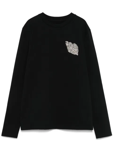 Jil Sander T-Shirt mit Broschendetail