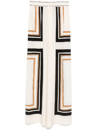 ZIMMERMANN ドローストリング パンツ | ホワイト | FARFETCH JP