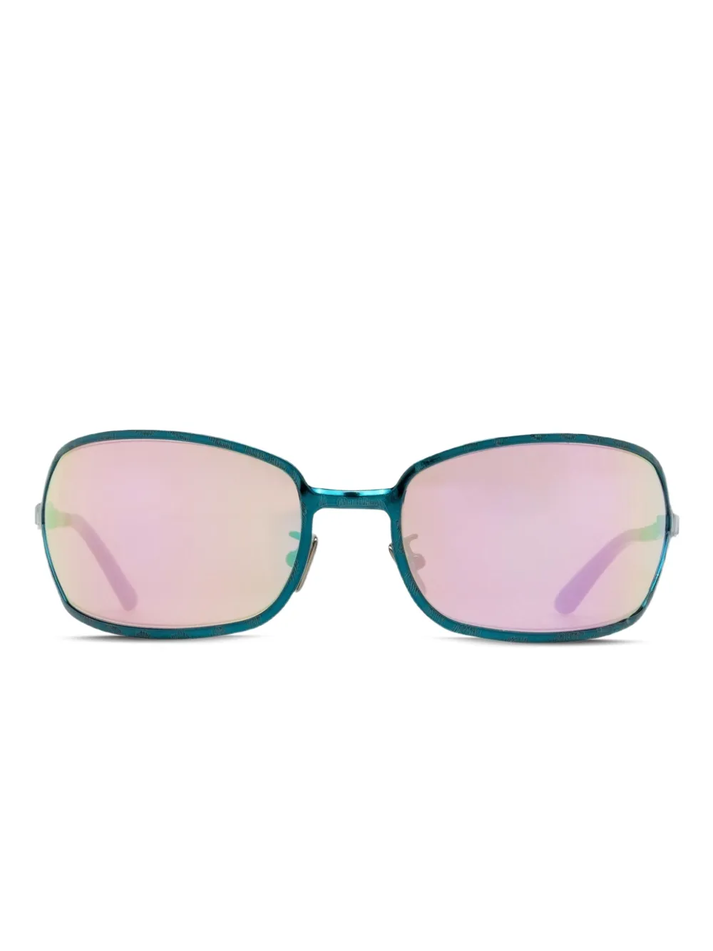 Kuboraum H30 geometric-frame sunglasses | Green | Image 1