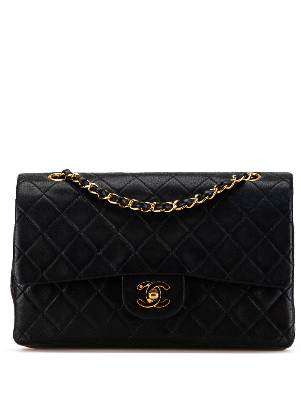 Cheap HOT SALE CHANEL 1996-1997 Medium Classic Lambskin Double Flap shoulder bag Women