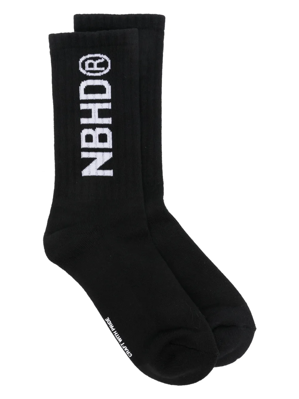 logo-intarsia socks