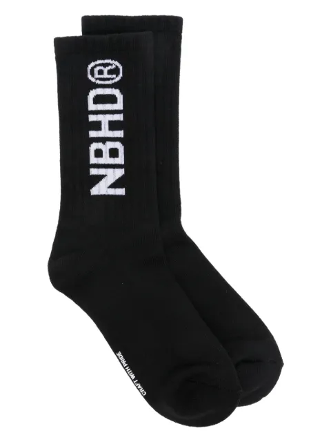 Neighborhood calcetines con logo en intarsia