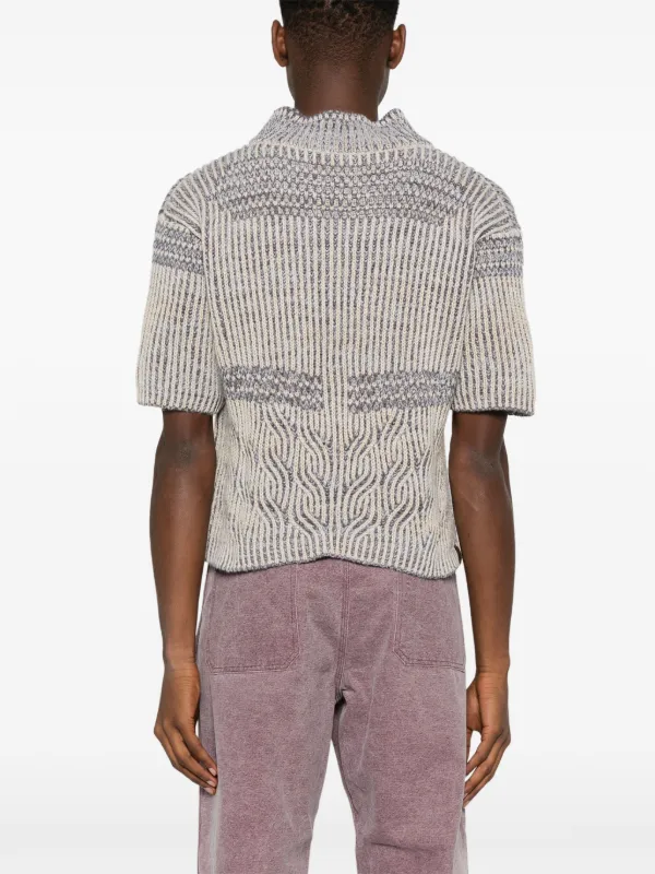 isa boulder ニットポロ isa boulder ニットポロ