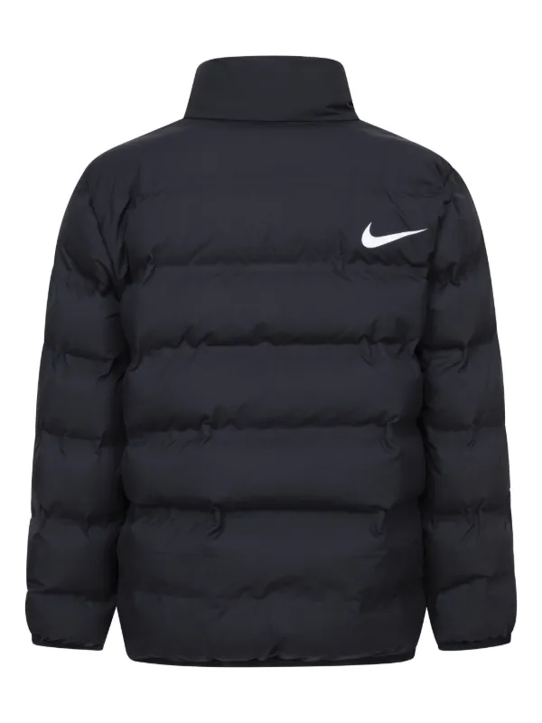 Nike Kids Swoosh print Jacket Black FARFETCH CA