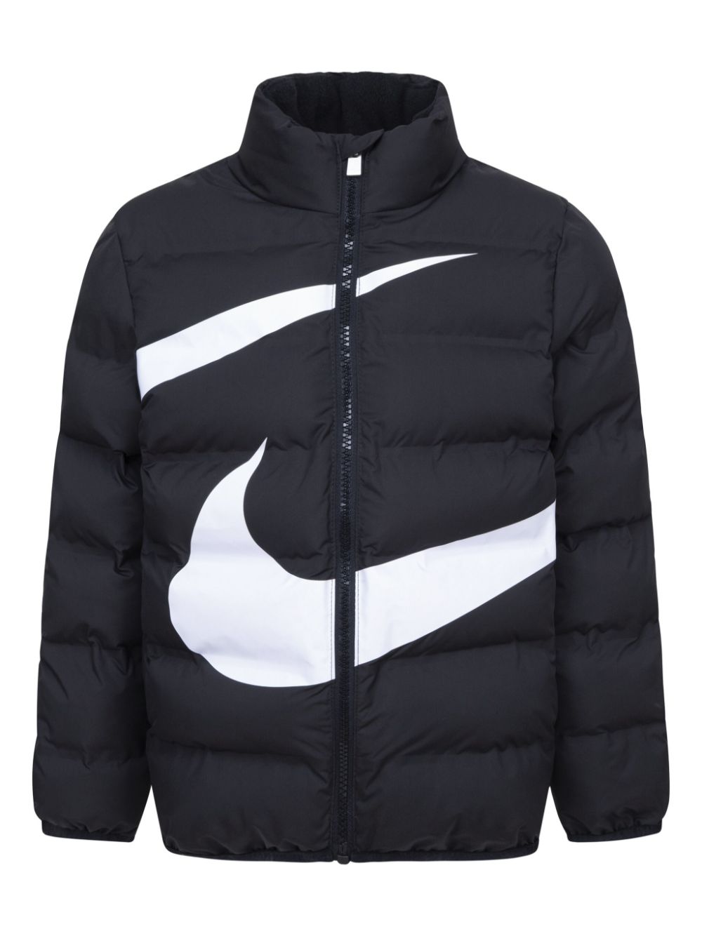 Nike Kids Swoosh-print jacket - Black