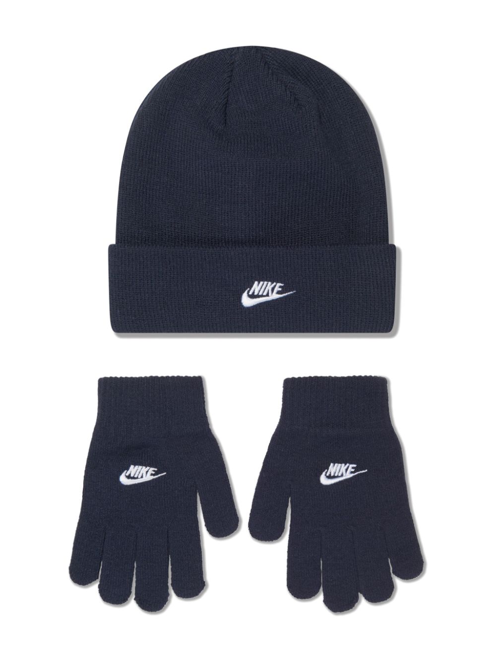 Nike Kids embroidered-logo beanie hat - Blue