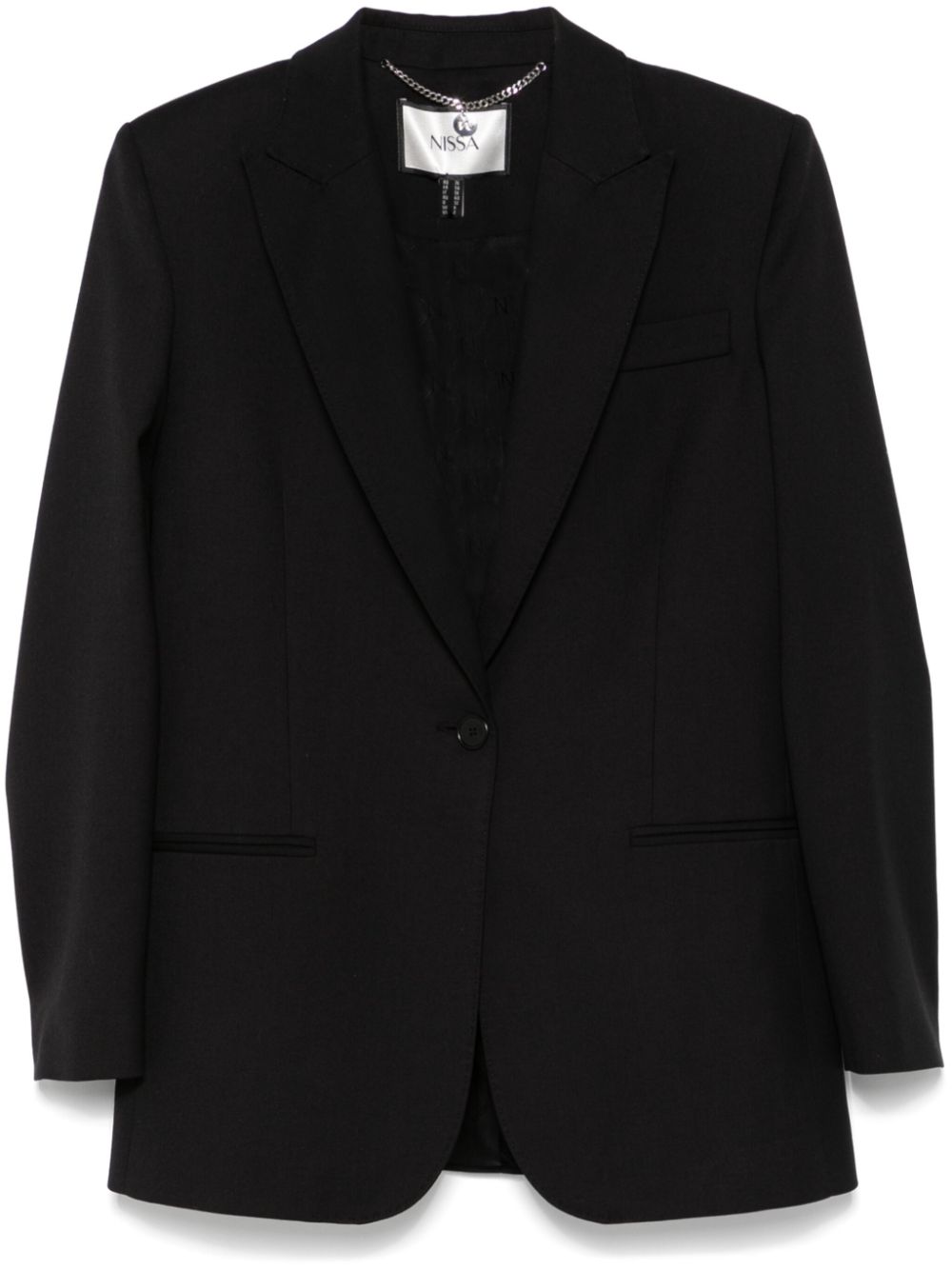 Nissa Single-breasted Blazer In Black