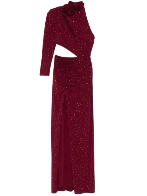 NISSA rhinestone-embellished maxi dress