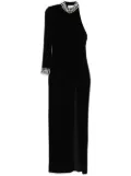 NISSA one-shoulder gown - Black