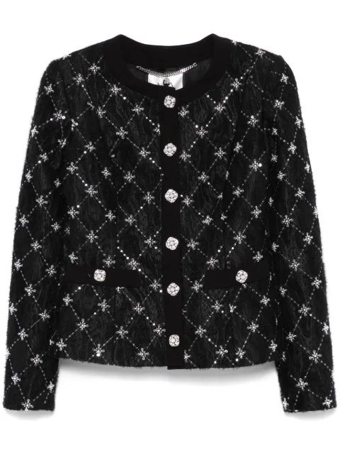 NISSA chamarra con bordado en jacquard
