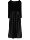 NISSA off-shoulder midi dress - Black