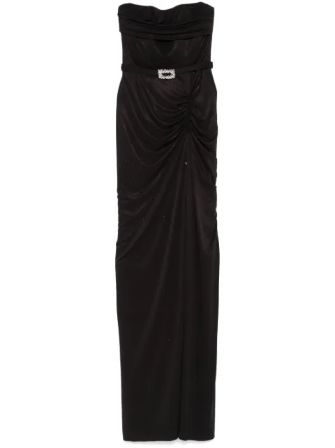 NISSA corset-style sleeveless maxi dress