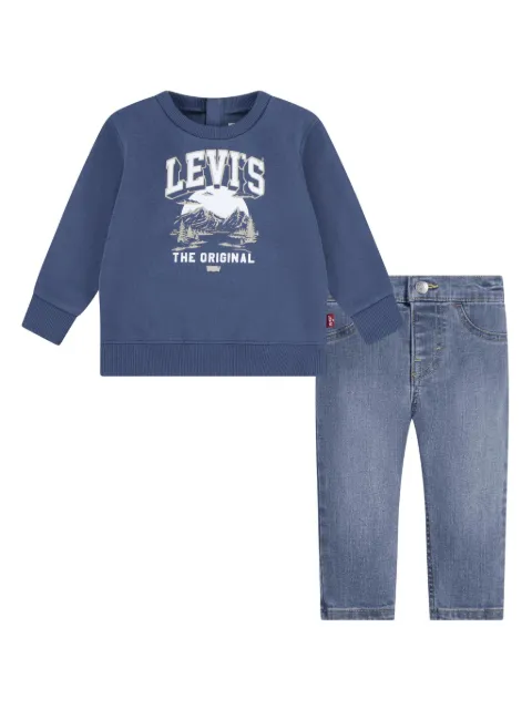 Levi's Kids logo-print trousers set