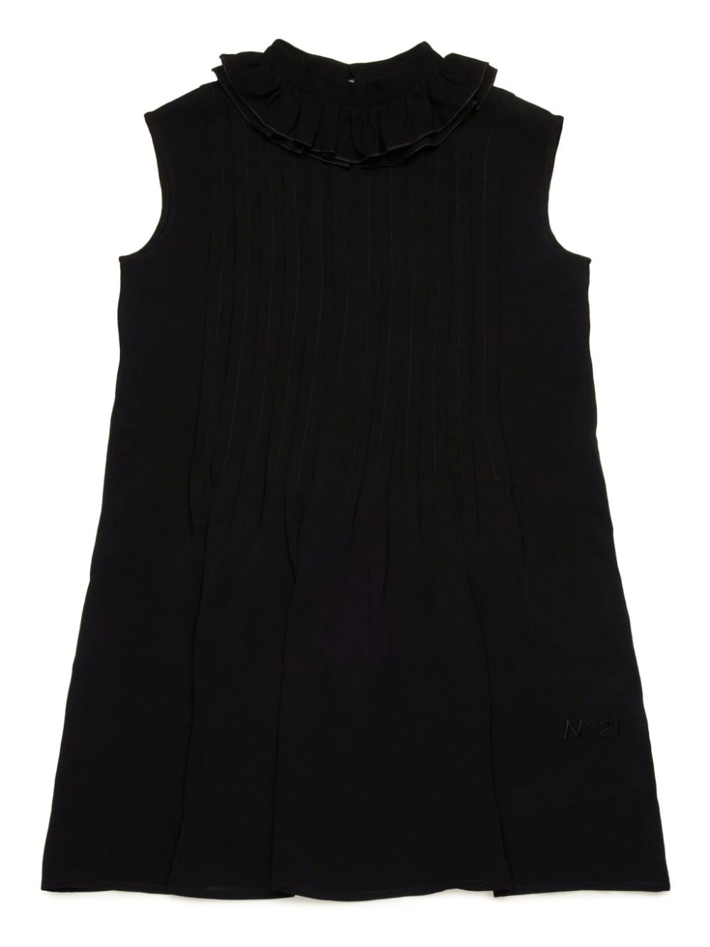 Nº21 Kids pleated dress - Black