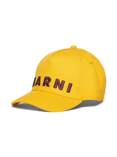 Marni Kids logo-embroidered cap