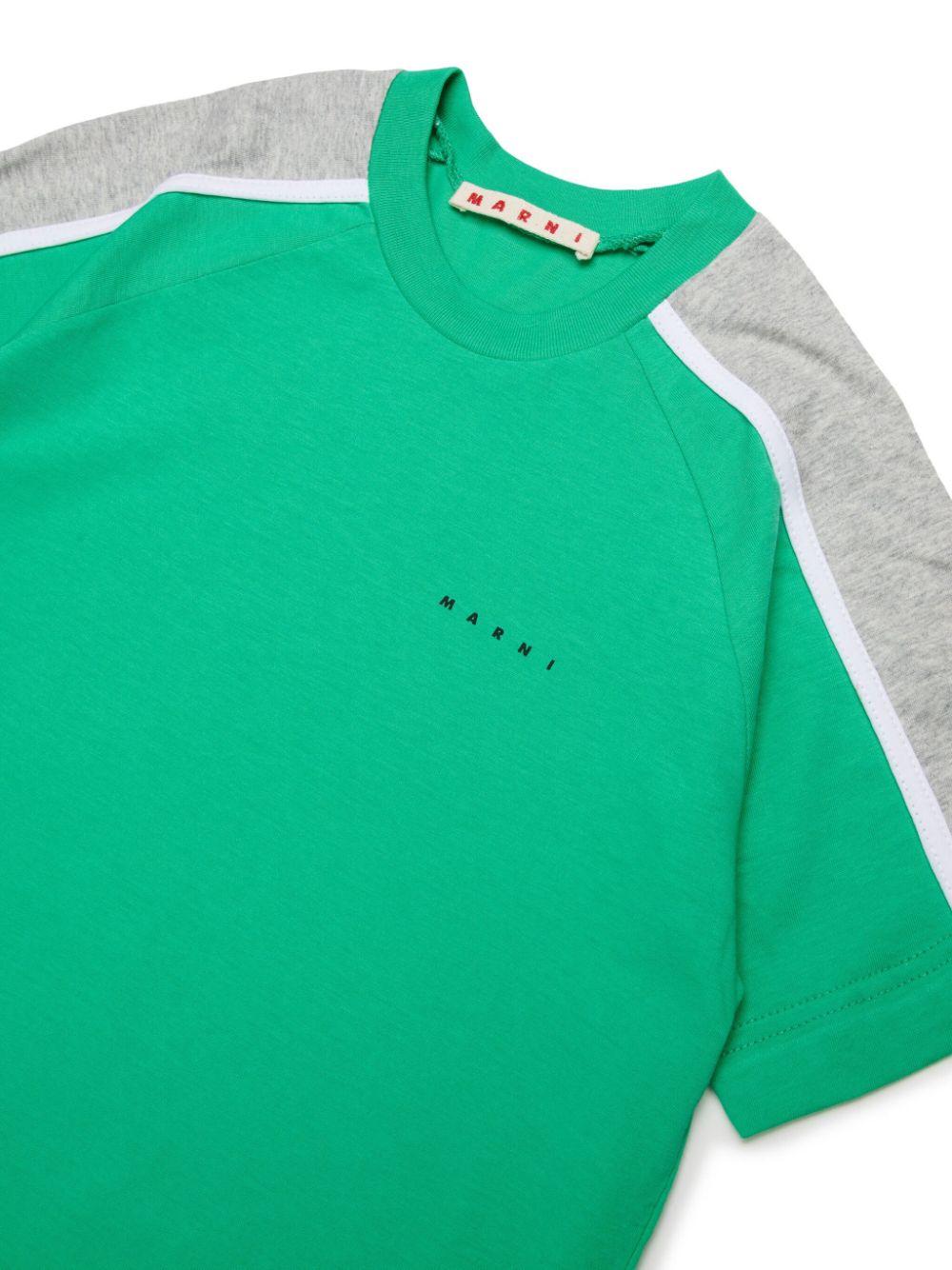 Marni Kids colourblock T-shirt - Groen