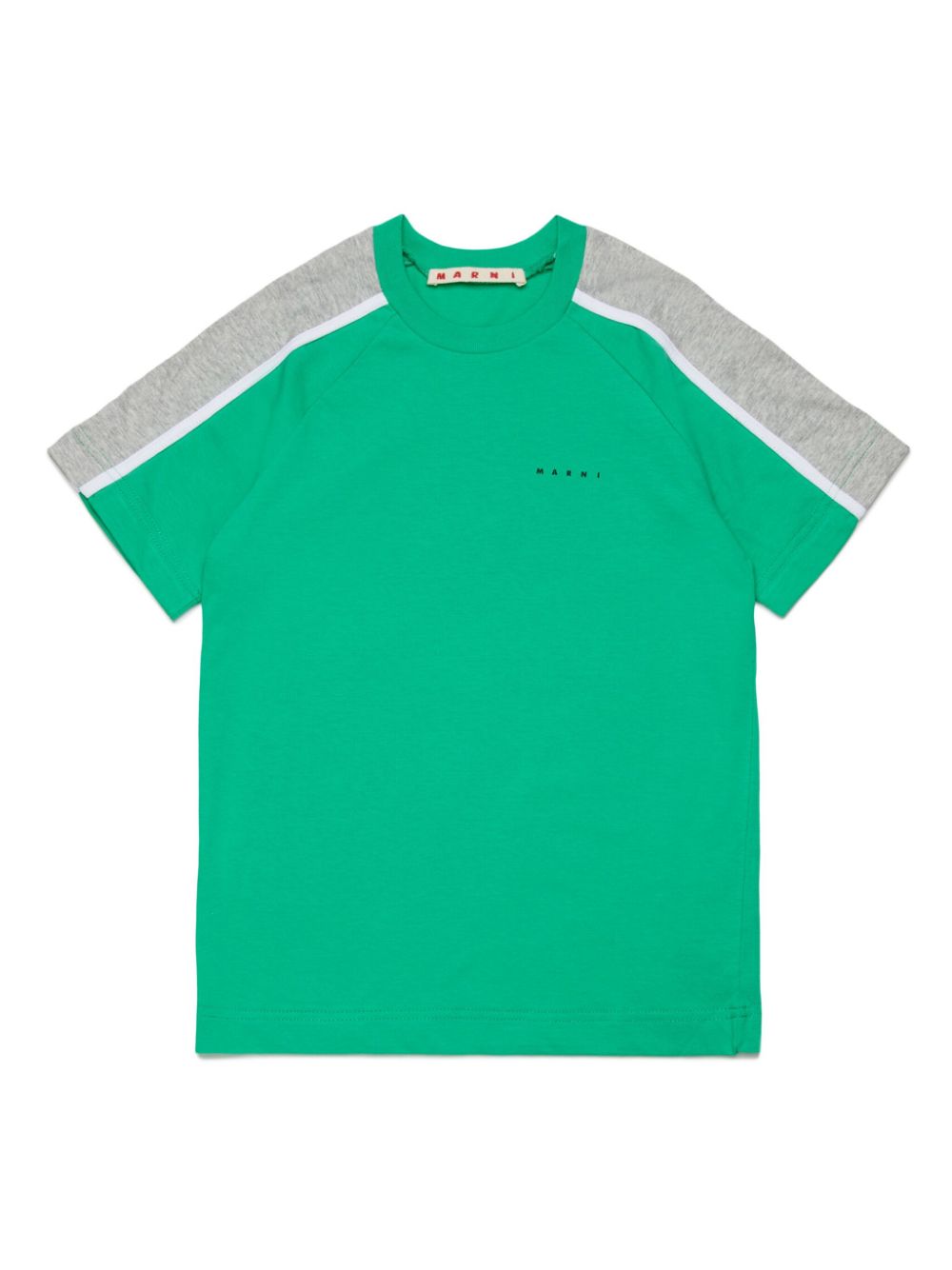 Marni Kids colourblock T-shirt - Green