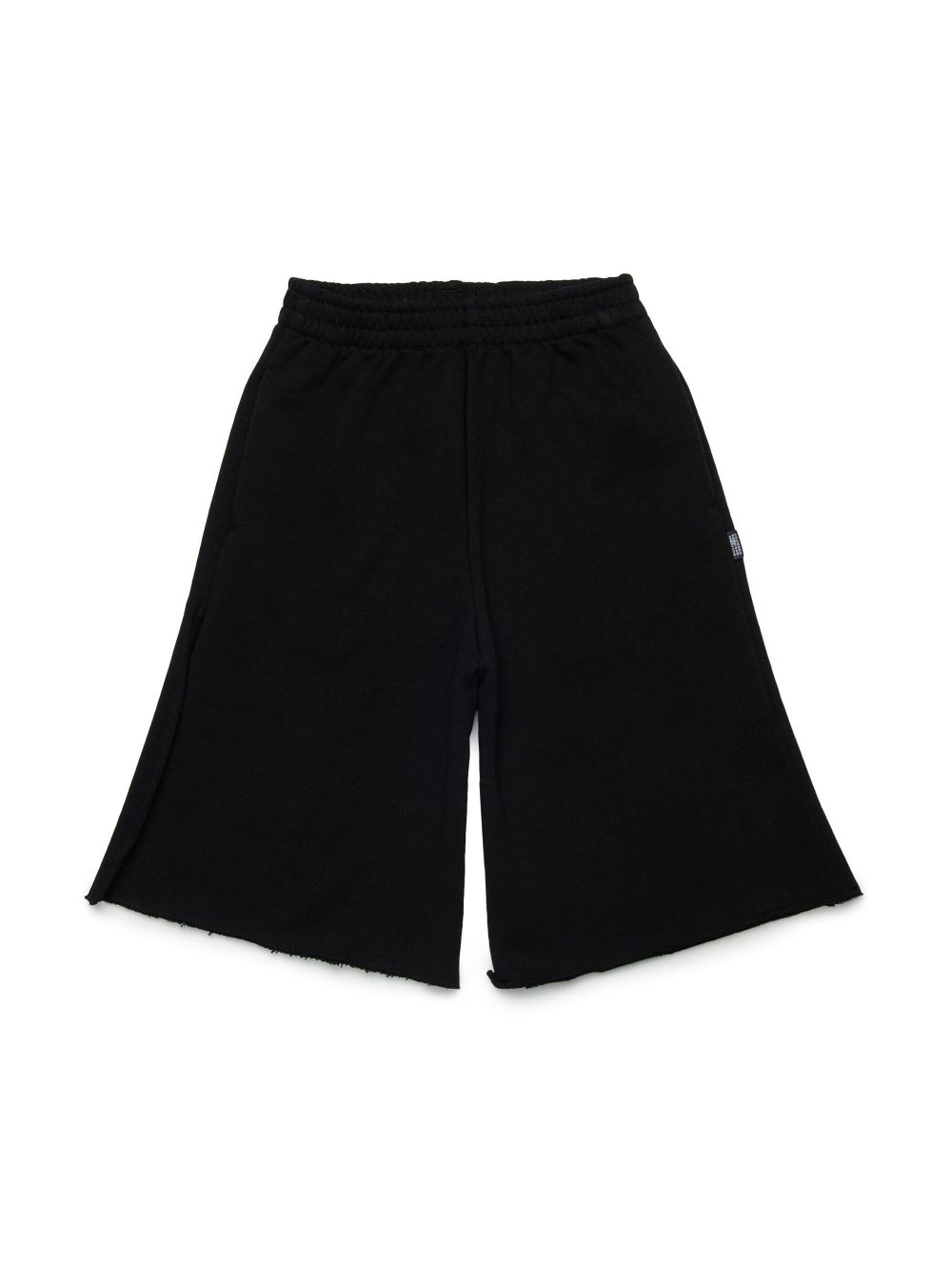 MM6 Maison Margiela Kids single-stitch track shorts - Black