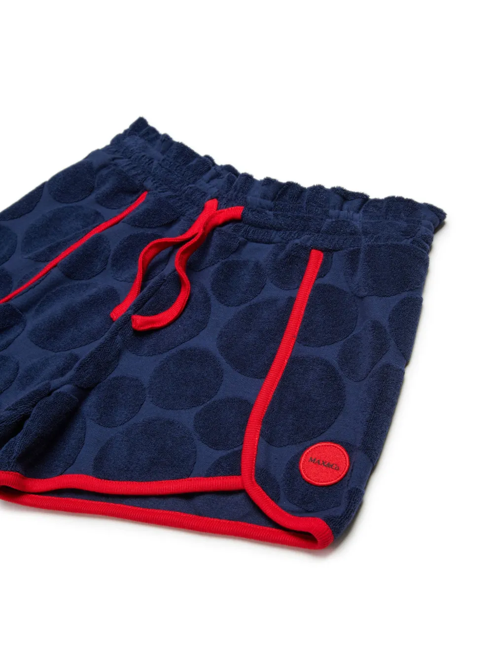 MAX&Co. Kids Gesmockte shorts Blauw
