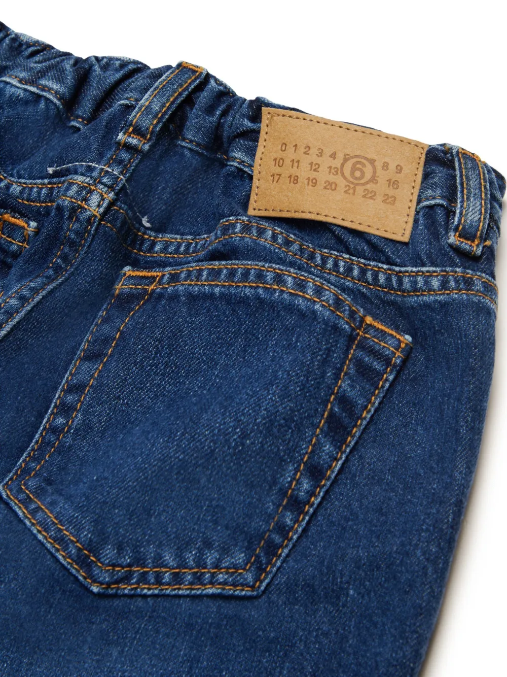 MM6 Maison Margiela Kids Jeans met wijde pijpen Blauw
