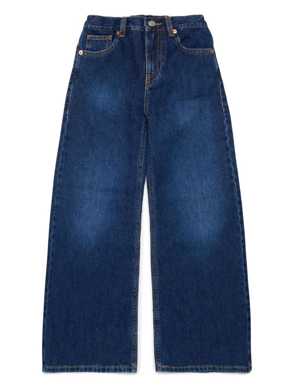 MM6 Maison Margiela Kids Jeans met wijde pijpen Blauw