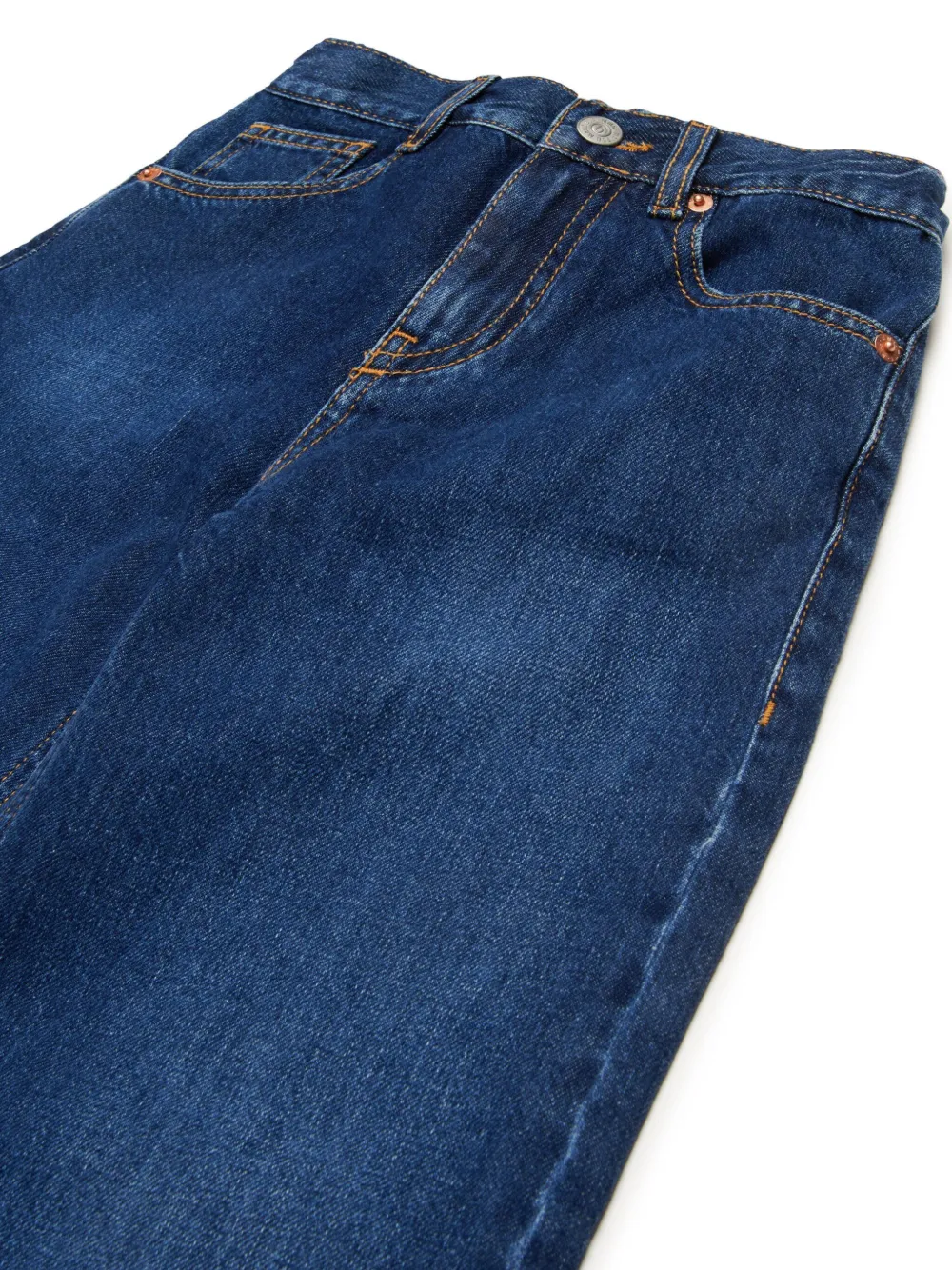MM6 Maison Margiela Kids Jeans met wijde pijpen Blauw